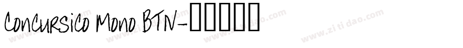 Concursico Mono BTN字体转换
